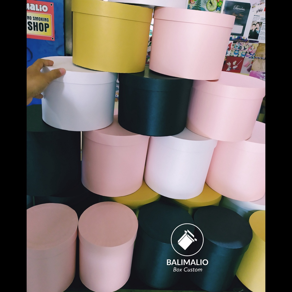 

BOX BULAT / Bloom Box / Round Box / Flower Box / Kotak Kado