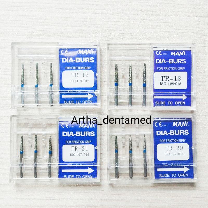 DENTAL DIAMOND BUR  HIGHSPEED BUR ( 3 pcs)