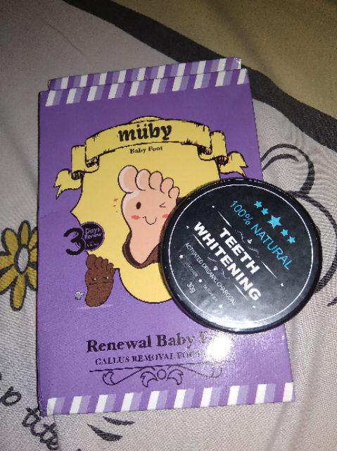 Pemutih Gigi Alami Charcoal Teeth Whitening Powder Activated 30gr Original Sikat Gigi Bamboo