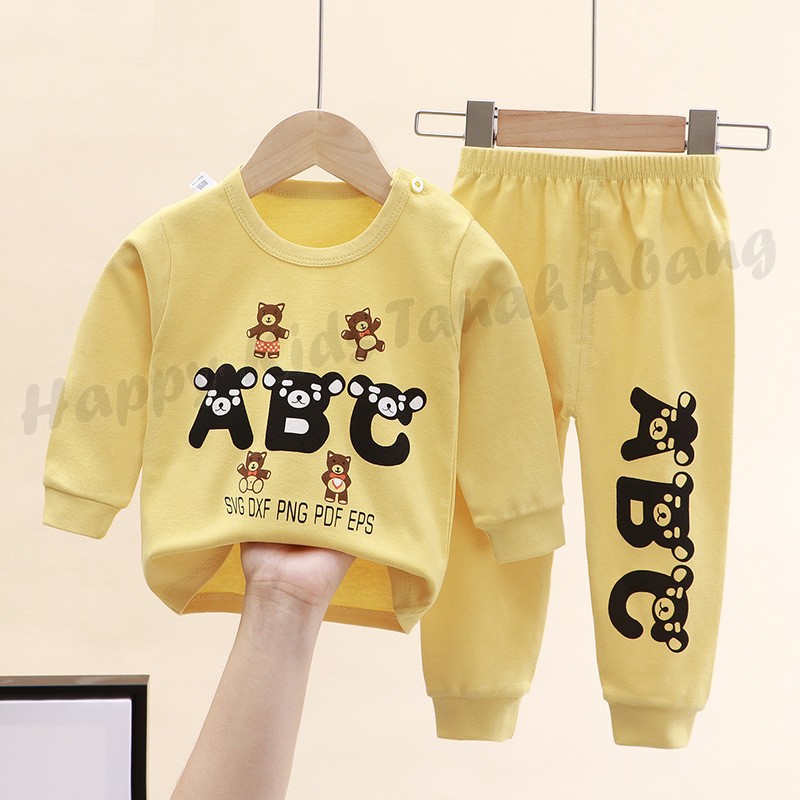 BAJU TIDUR ANAK / SETELAN LENGAN PANJANG ANAK / SETELAN ANAK IMPORT / SETELAN ANAK 0-6TAHUN