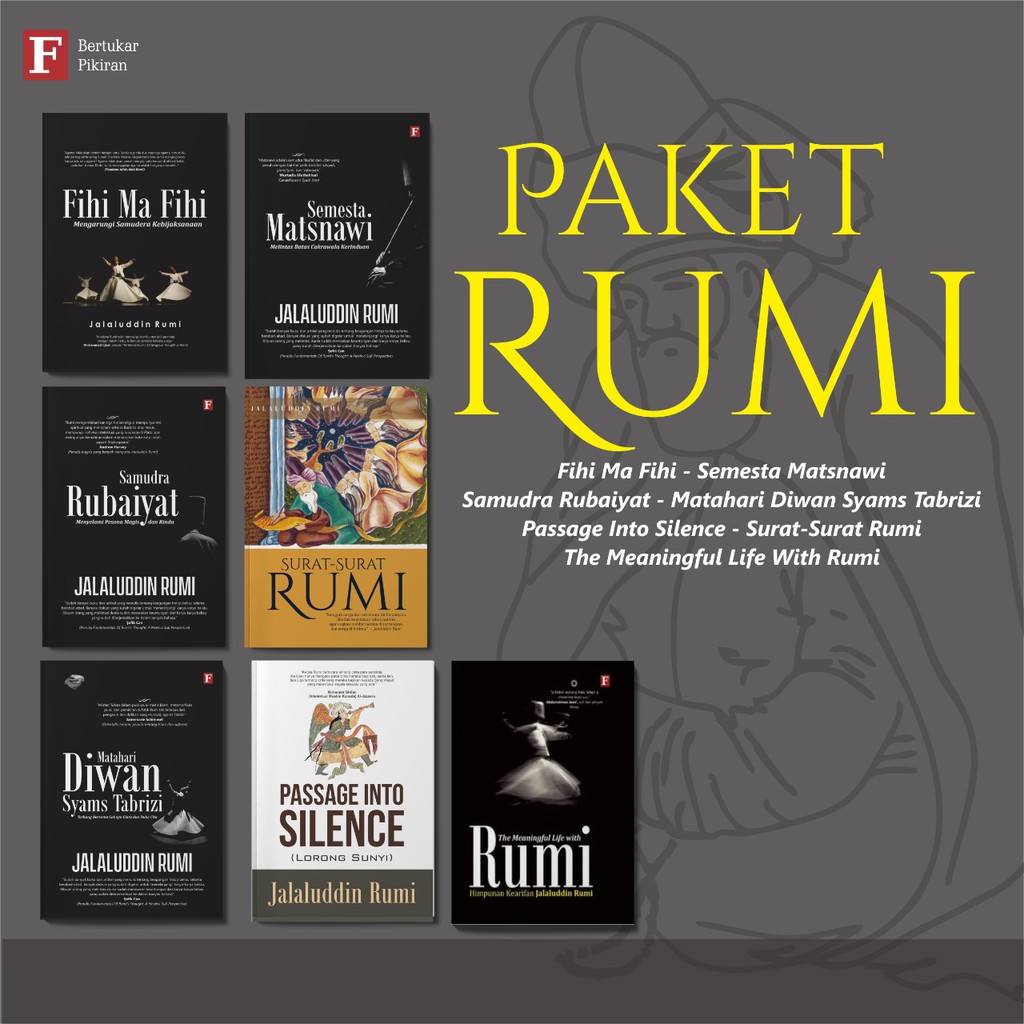 Buku PAKET JALALUDDIN RUMI ( 7 BUKU )