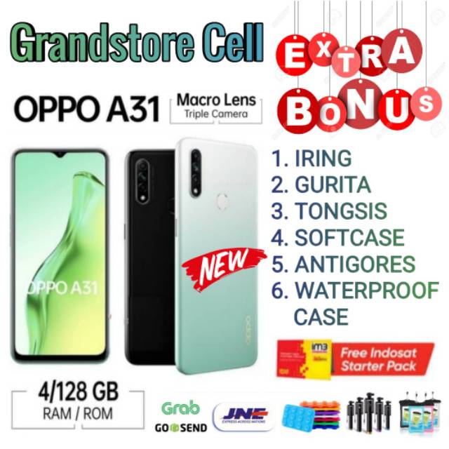 OPPO A31 2020 RAM 4/128 GB GARANSI RESMI OPPO INDONESIA