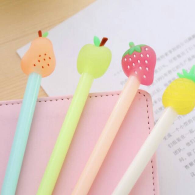 

Pulpen Gel Karet Buah 0.38 mm