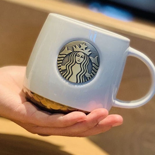 Cangkir Kopi Desain Starbucks Mermaid Bahan Keramik