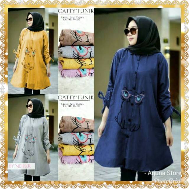 Pola baju tunik modern terbaru TUNIK KUCICI TK fashion wanita
