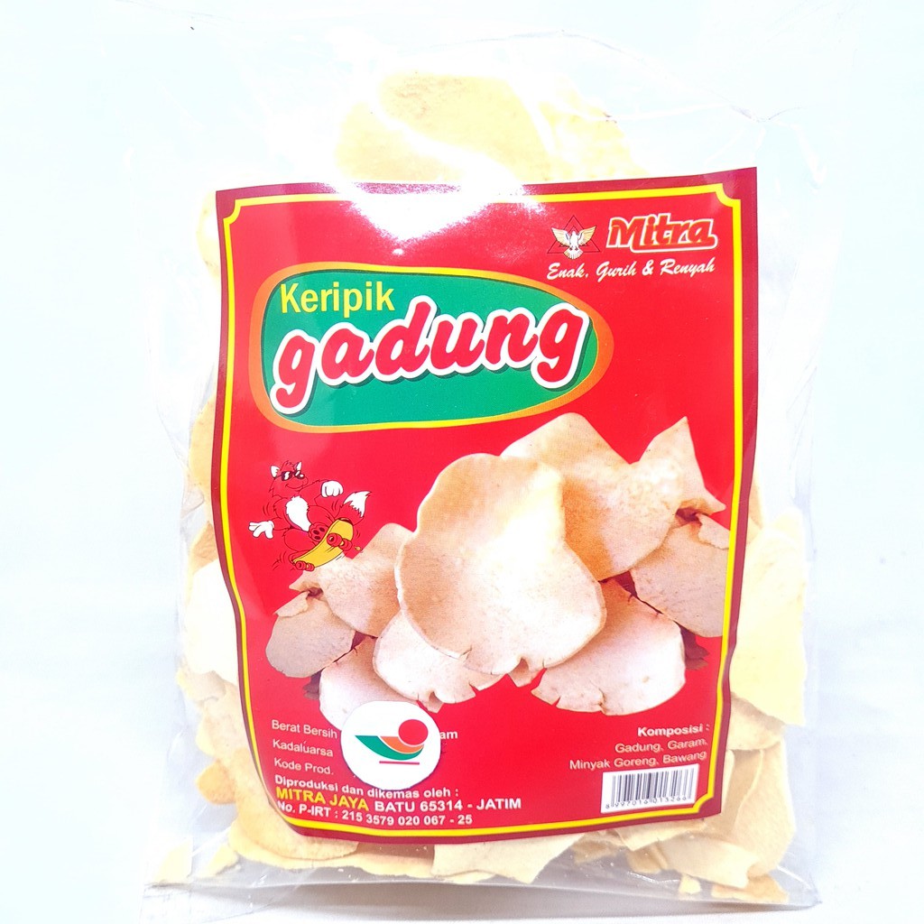 

MITRA KERIPIK GADUNG 155gr | KRIPIK SINGKONG CAMILAN CEMILAN GURIH