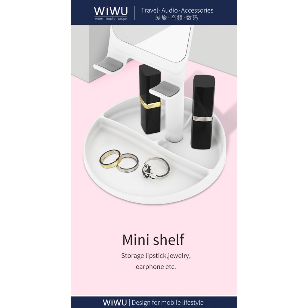 AKN88 - WIWU ZM201 - Mirror Desktop Stand For Phone and Tablet