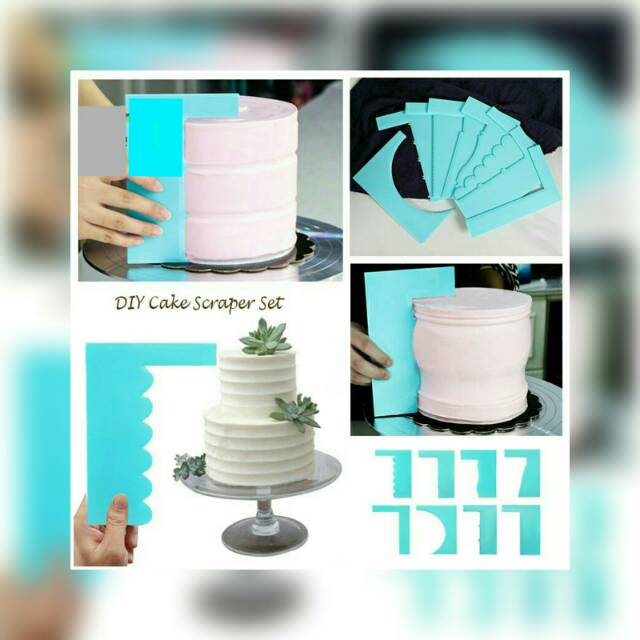 Scraper gerigi scraper buttercream pemoles krim kue_perata kue_ cake scraper