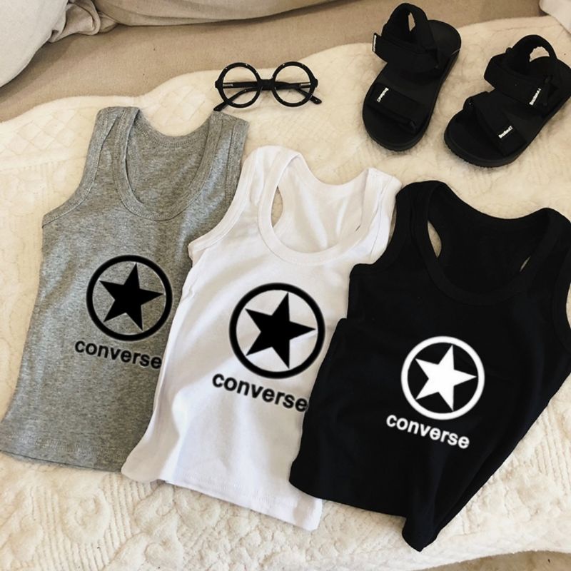 Singlet Anak Anak Unisex Convrs Star Tanktop anak Cowo dan Cewe Kaos Singlet Anak Usia 2 sampai 10 Tahun