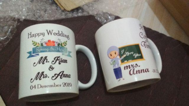 Kado - Hadiah - Pajangan - Couple - Hadiah Couple - Mug Couple - Custom - Mug