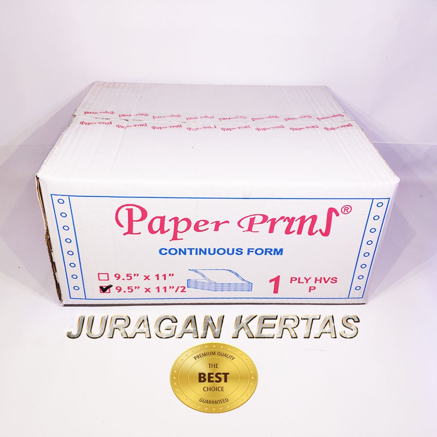 

CONTINUOUS FORM 9.5 X 11/2 1PLY PAPERPRYRNS PRS - BAGI 2