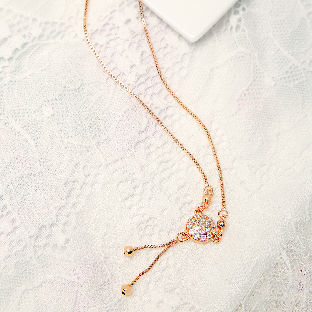 ✨COD✅Kalung Hijab Titanium Lapis Emas 24k Korea Aksesoris Fashion Liontin Perhiasan Panjang Wanita D067-2
