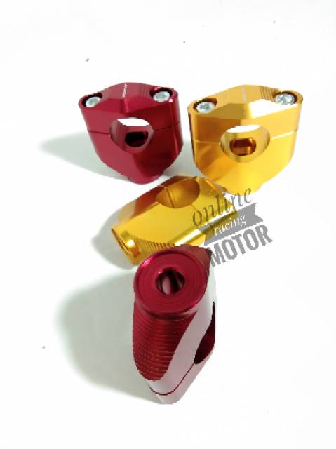 Raiser peninggi stang baut 1 klx cb cbr crf150 crf250 dtracker dll universal semua motor shark power