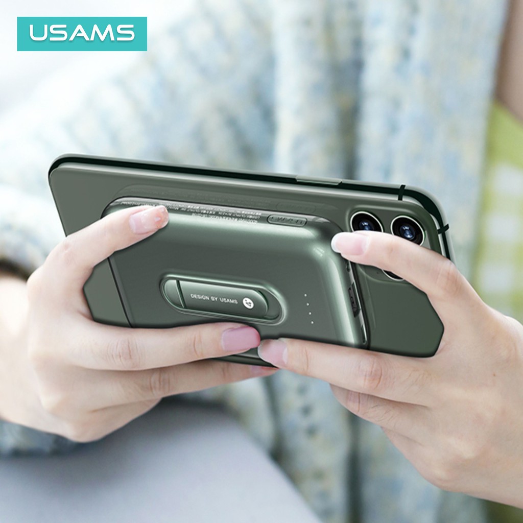 USAMS PB51 POWERBANK WIRELESS 4000mAh with HOLDER