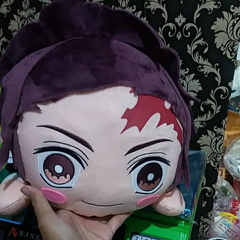 boneka demon slayerKimetsu no Yaiba Tanjiro Kamado Nesoberi 40cm Mewah SEGA
