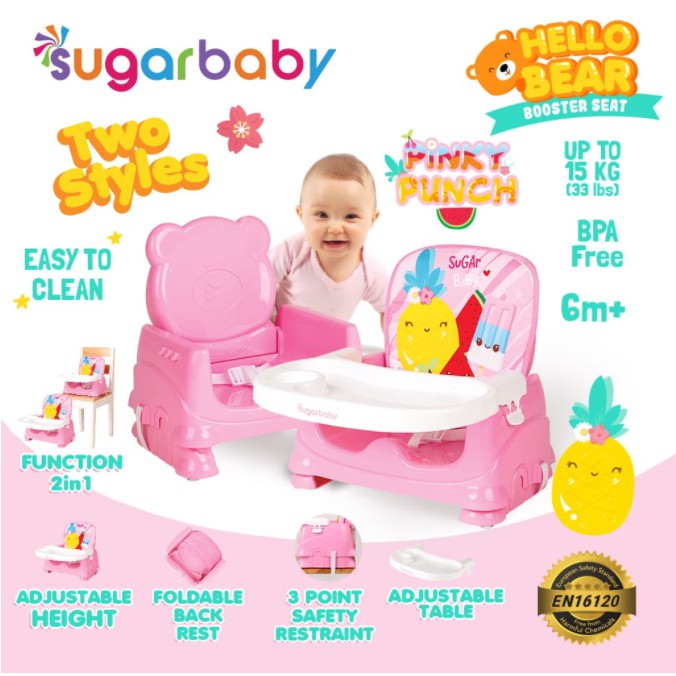 Sit On Me Mastela / Sugar Baby Booster Seat Kursi Makan Mpasi Bayi CBKS