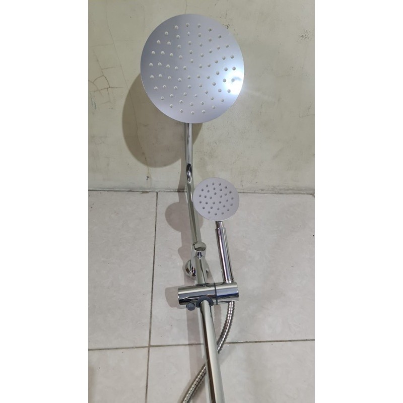 Paket shower tiang set coulomn stainless + kran cabang PROMO TERMURAH