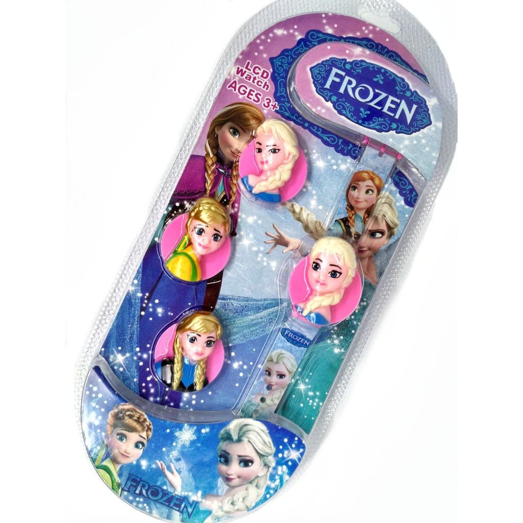 New Arrival JAM TANGAN ANAK PEREMPUAN FROZEN ELSA KEPALA DIGITAL FASHION MURAH Low Price!