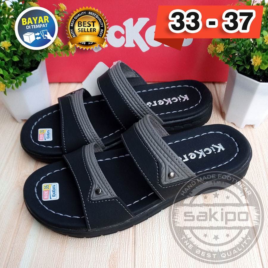 PROMO 3.3 FASHION SALE !! SANDAL KIDS ANAK SLOP BAN 2 33 - 37 01 TRENDI TERBARU TERMURAH / SAKIPO