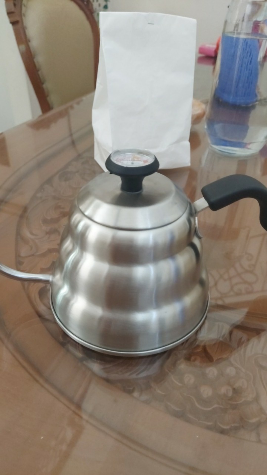 Coffee Maker Pot Drip Teko 1l With Thermometer
