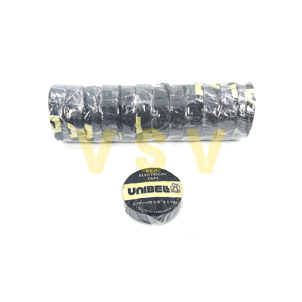 Unibel (EKONOMIS) Electrical Tape Isolasi listrik Unibel ekonomis Isolasi kabel