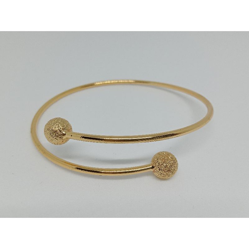 Sdr54. Gelang xuping wanita lapis emas dgn mata zircon UK 6 cm flexible