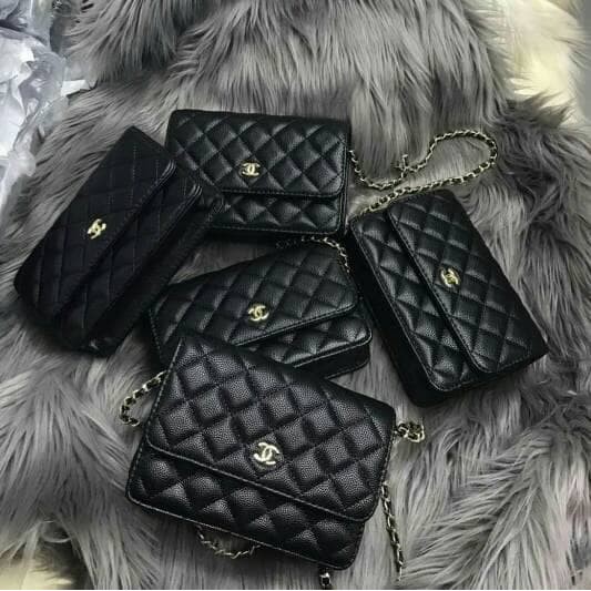 CHANEL WOC CAVIAR/LAMSKIN SLEMPANG MINI 18*13*6 SEMPREM