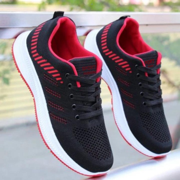 Sepatu Sneakers Olahraga Pria Jemss Model Tali