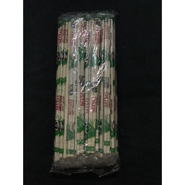 HCS - Sumpit Kayu Bambu 20 cm + tusuk gigi - Pack Higienis isi 50 pasang