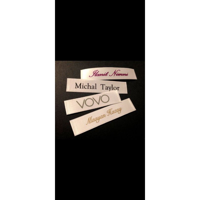 

bib Label Baju Dan Hijab Free Desn/ Pita Sablon Free Desain 2-4HARI JADI