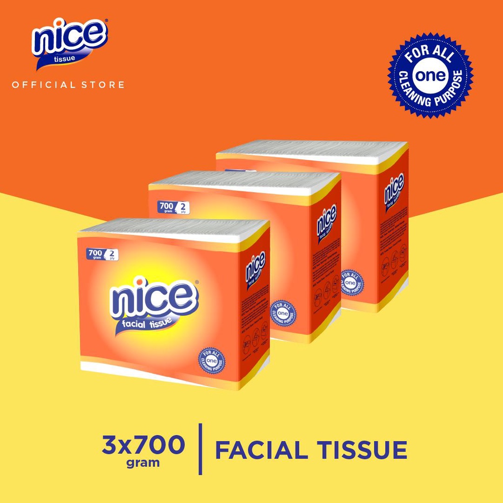 Nice Tissue Wajah Kiloan 700 Gr x 3 Packs