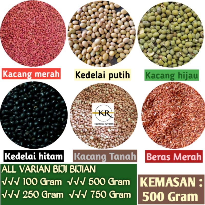 

All varian biji bijian sehat untuk diet 500 gram