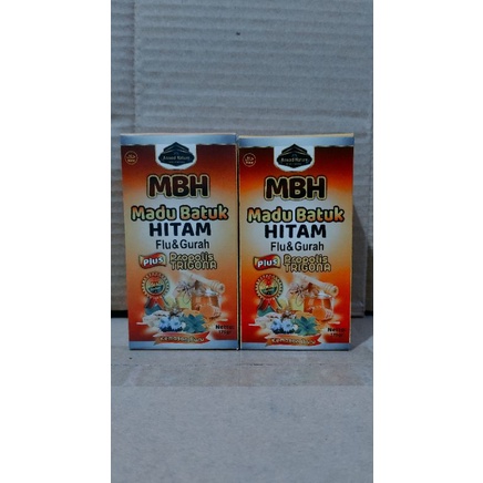 Madu MBH | Madu Batuk Hitam Propolis Trigona | MBH Aswad Nature 170gr