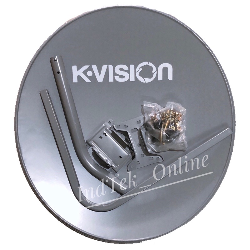 Dish ODU Parabola K-VISION Ku Band Offset 60cm (Tanpa kabel, Tanpa LNB)