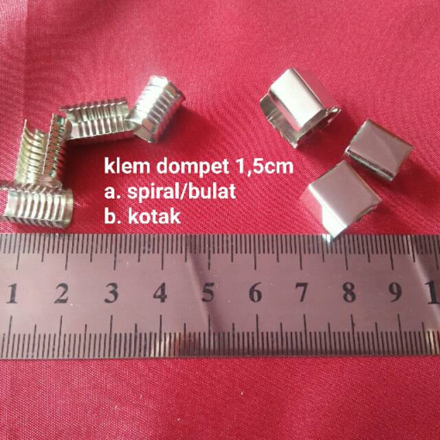 Penjepit dompet atau kelim dompet isi 12 biji