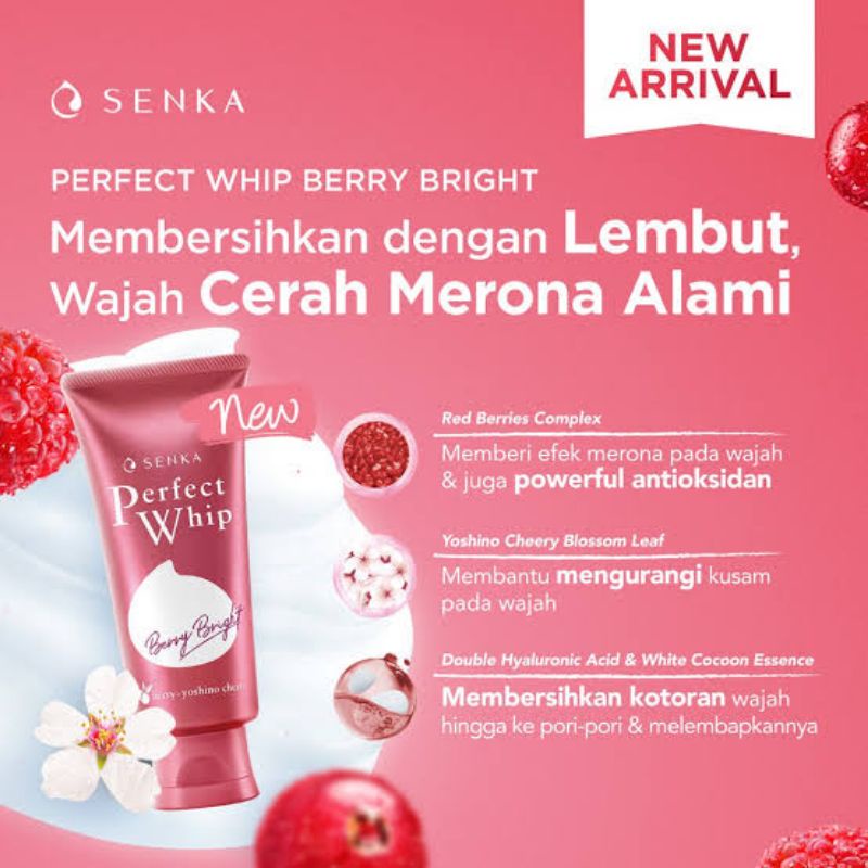 Senka Perfect Whip Berry Bright