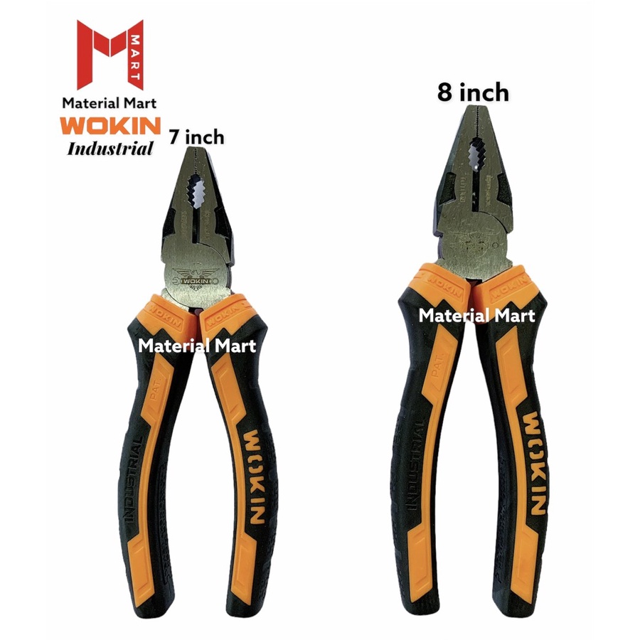 Tang Kombinasi 8 Inch Wokin | Plier Combination 7 Inch | Tang Jepit 8&quot; | Material Mart