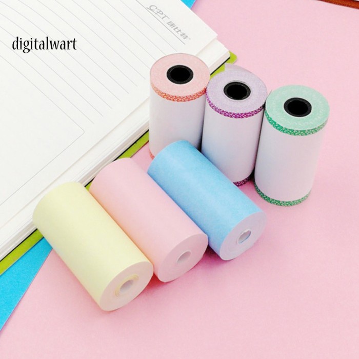 

(TERLARIS) DG 57x30mm Stiker Kertas Motif Print untuk Paperbag P1