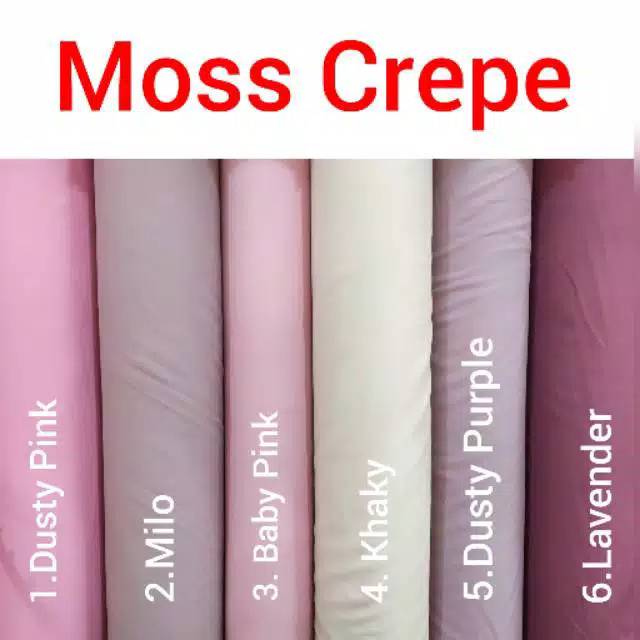 Kain Bahan Moss Crepe Lebar 150cm Shopee Indonesia