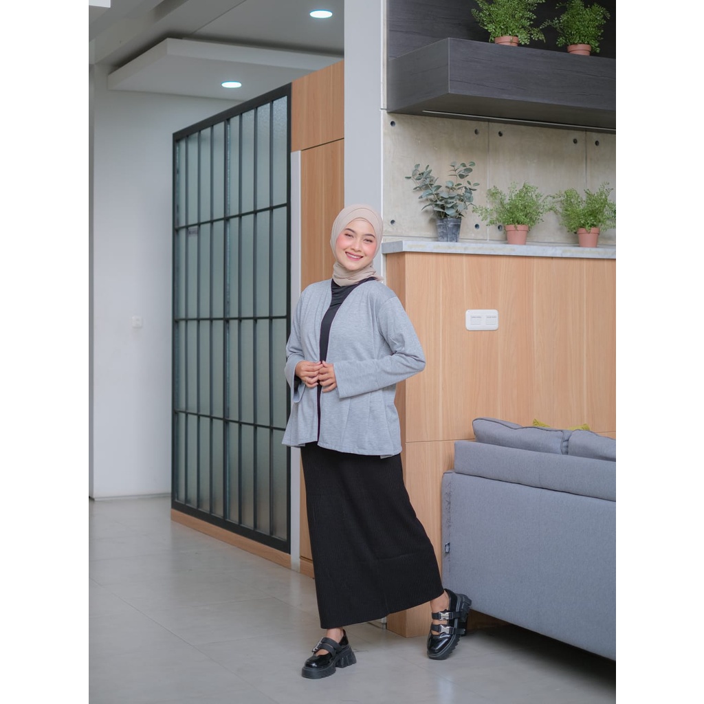 ZAHRA OUTER CARDIGAN PREMIUM Wanita BabyTerry KIMI OUTER CARDIGAN