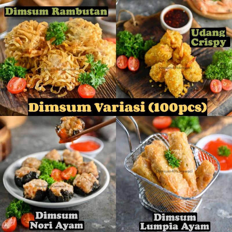 

ANEKA VARIASI (100 PCS) DIMSUM 49 KARAWACI/HARGA PABRIK TERMURAH SEJABODETABEK/FROZEN FOOD HALAL.