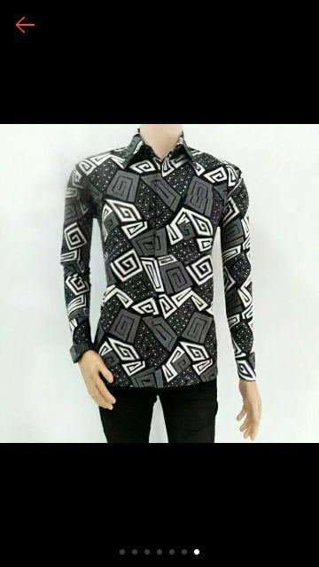 New Arrival Distro Batik Sogan Hrb026 Kenongo Kemeja Batik Pekalongan M L Xl