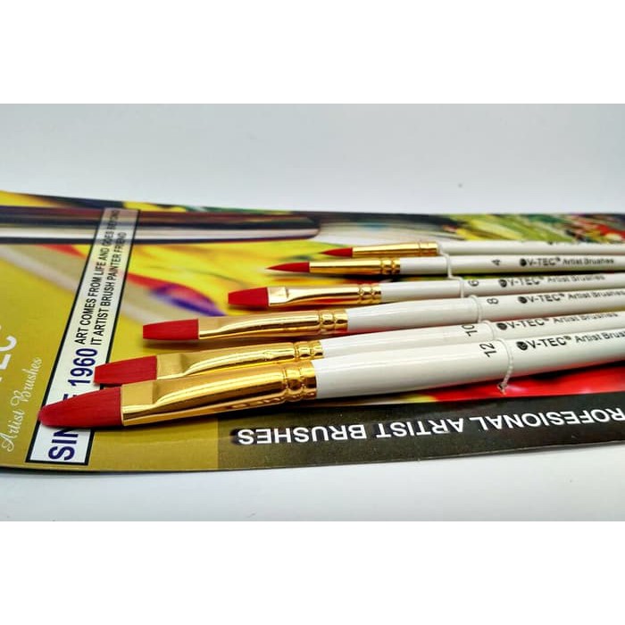 

Dijual V Tec Artist Brush 9052 Set 6 Kuas Lukis Set 6 Berkualitas