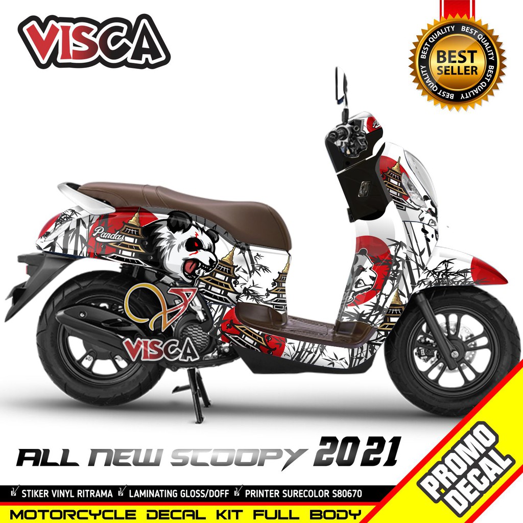 Decal Scoopy Full Body Stiker Scoopy 2021 Stiker Scoopy 2021 Full Body Decal Scoopy New 2021 Panda