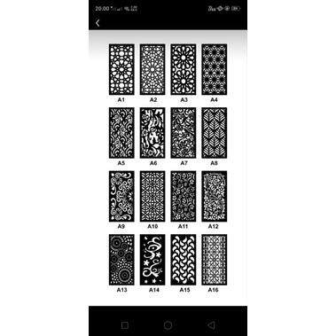 Krawangan Pvc Board / Ornamen Pvc Board 8mm