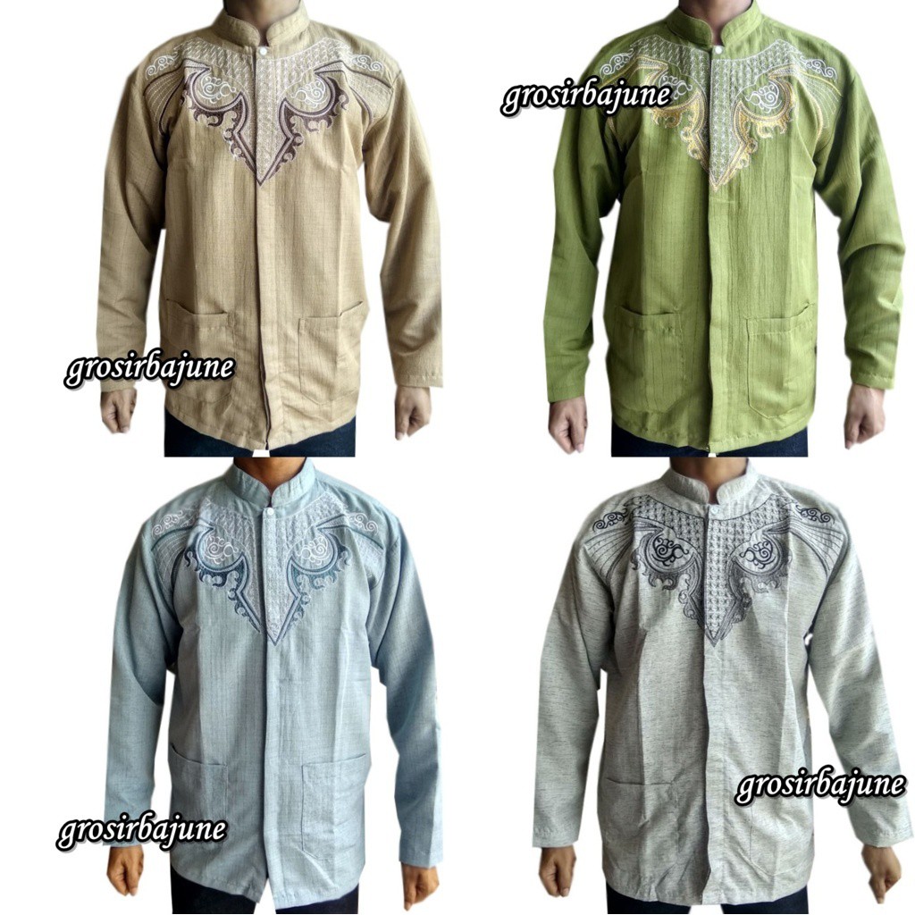 Baju Koko Pria Lengan Panjang