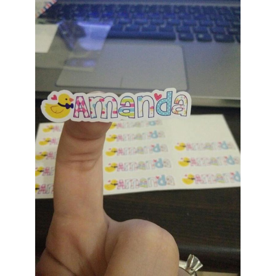 

HOT SALE|BEST SALLER Stiker Label Nama Cutting Murah Unik Lucu Waterproof: ICON MINI