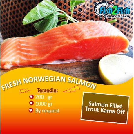 

Fresh Norwegian Salmon Fillet 200gram gr