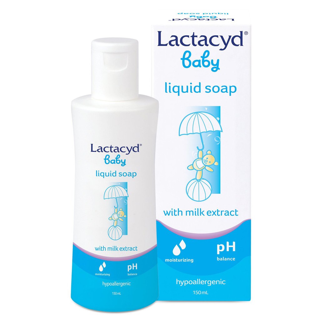 LACTACYD BABY MURAH LIQUID SOAP 60ML CLEANSING &amp; MOISTURIZING WITH MILK EXTRACT SABUN CAIR BAYI GENTLE CARE EXTRA MILKY