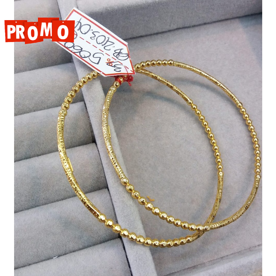 Gelang keroncong promo kadar 375/8karat murah 3 dimensi